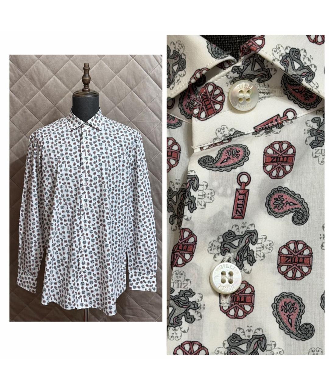 ZILLI Мульти хлопковая кэжуал рубашка, фото 2