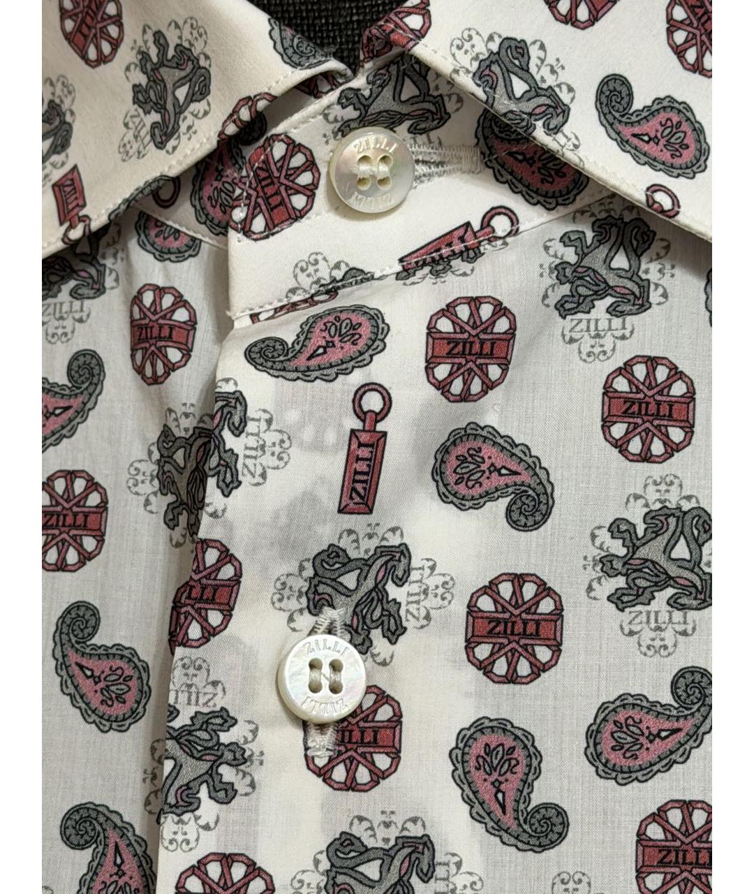 ZILLI Мульти хлопковая кэжуал рубашка, фото 4