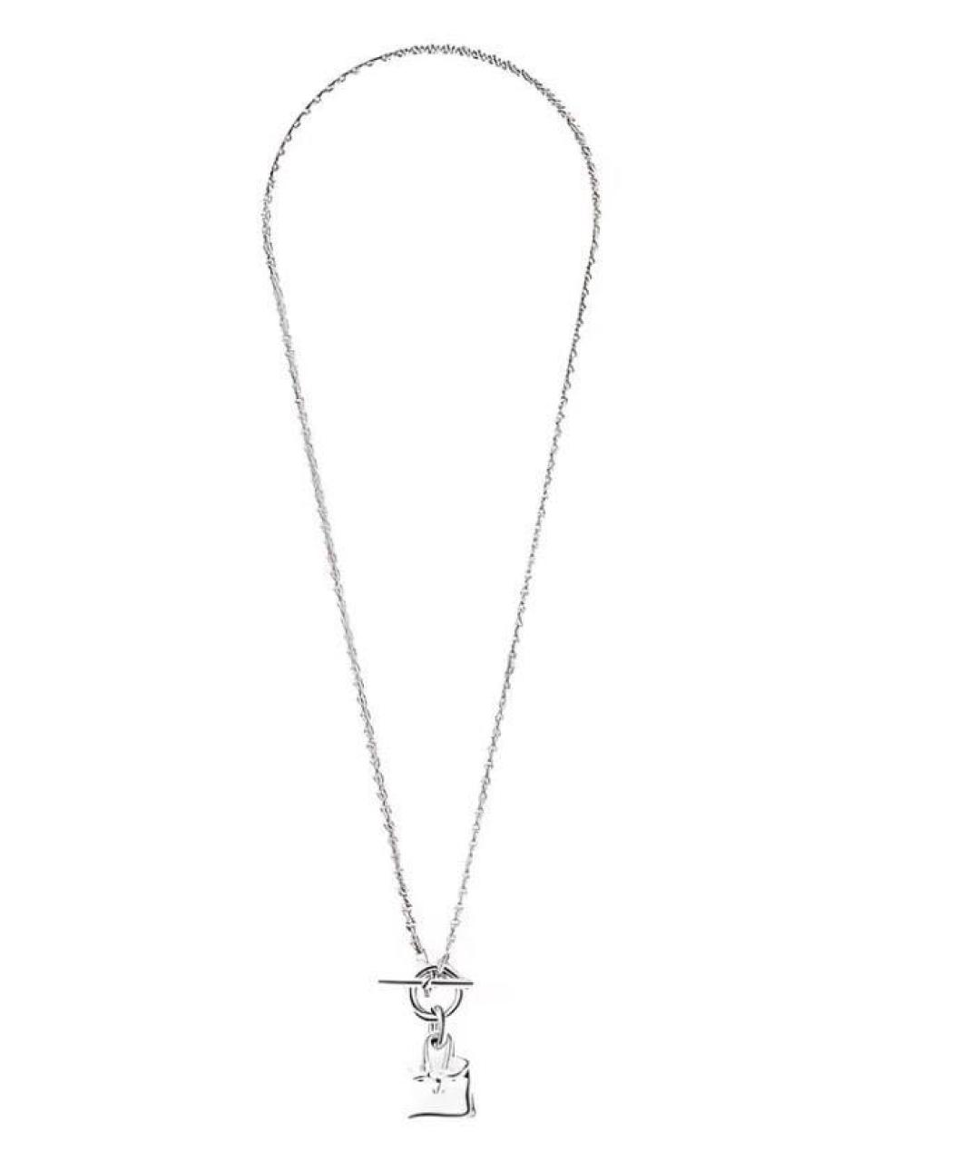 HERMES Серебряное серебряное колье, фото 1
