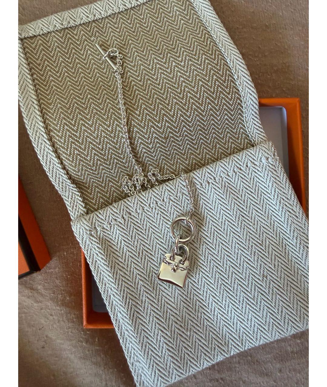 HERMES Серебряное серебряное колье, фото 2