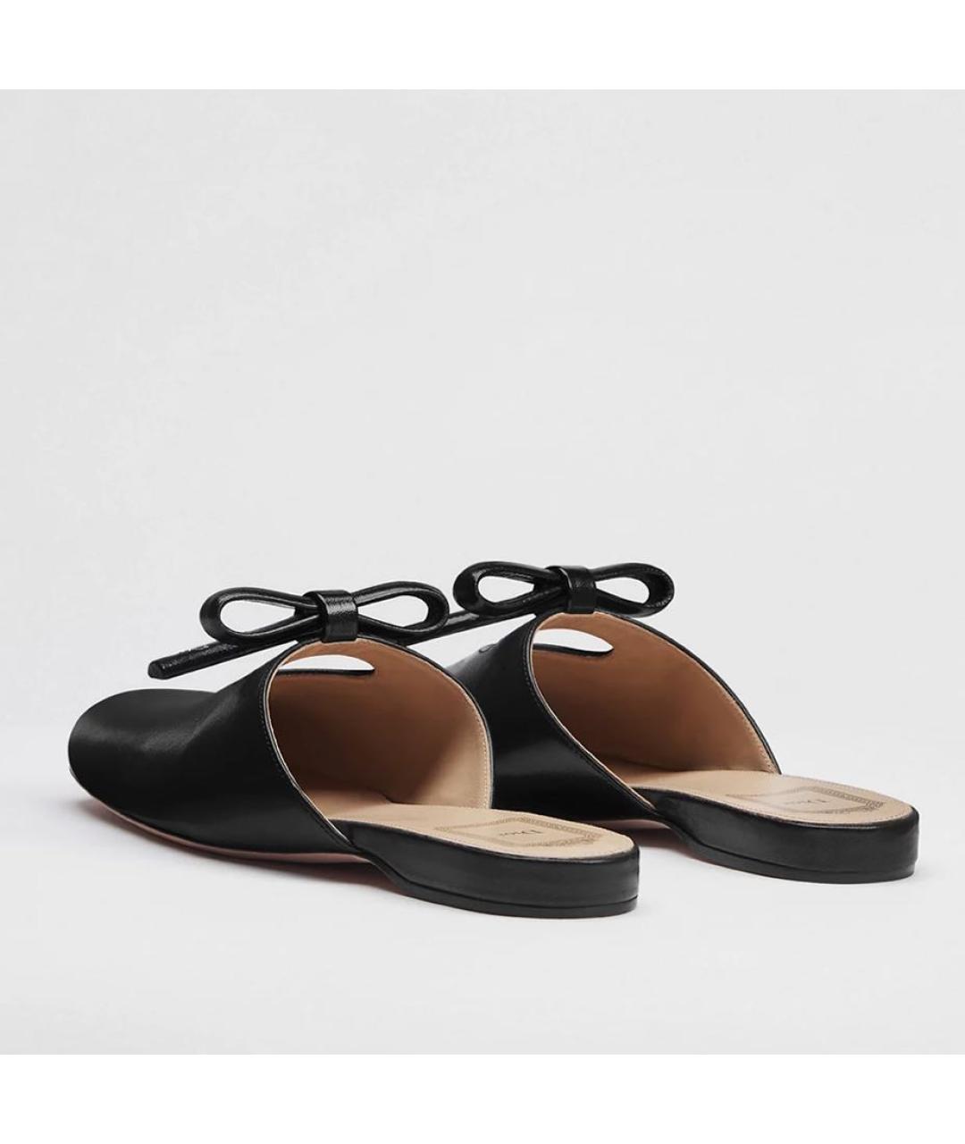 CHRISTIAN DIOR Черные кожаные мюли, фото 3