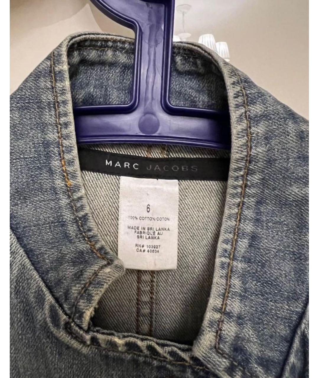 MARC JACOBS Синий деним жакет/пиджак, фото 4