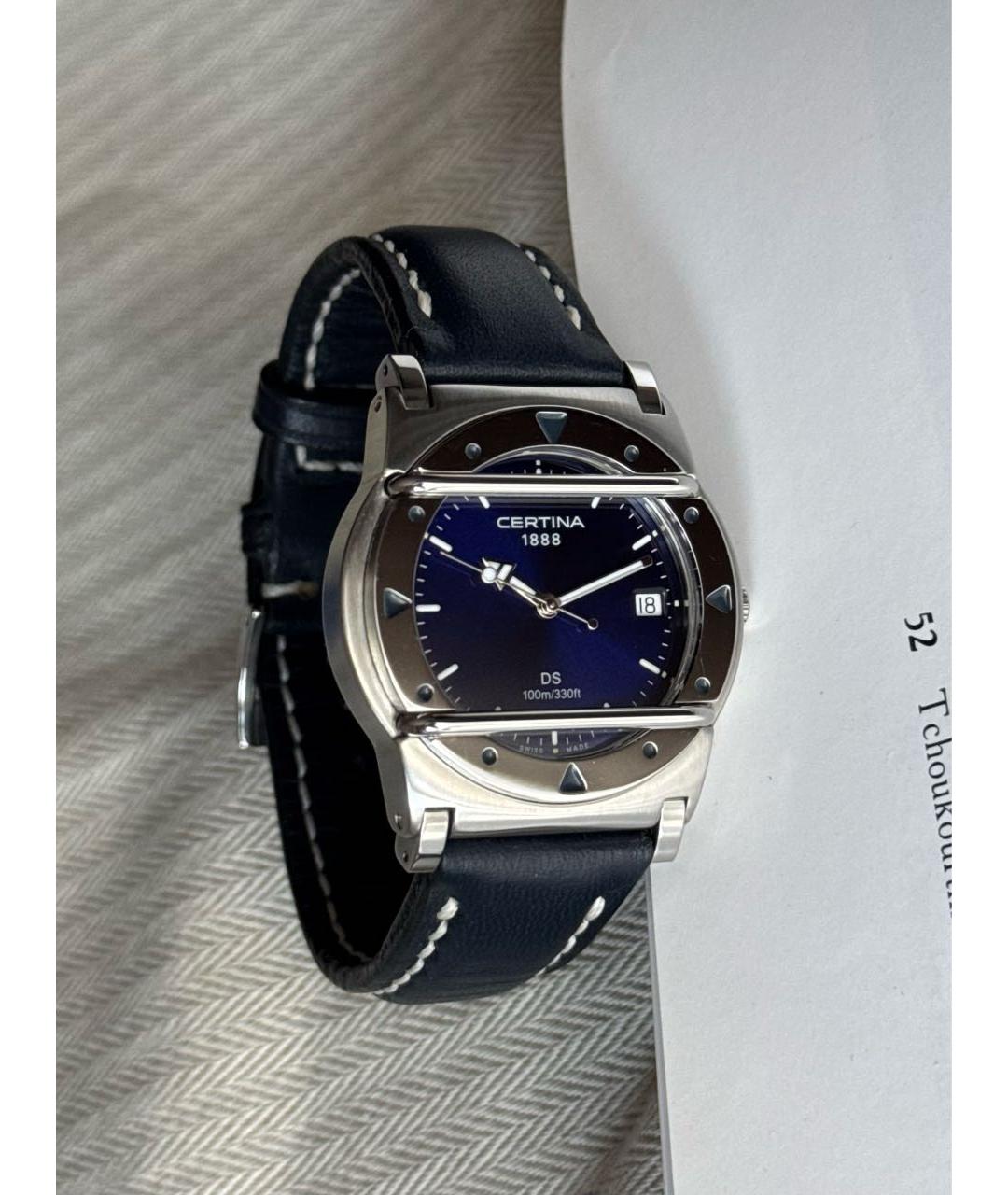 Certina Серебряные стальные часы, фото 4