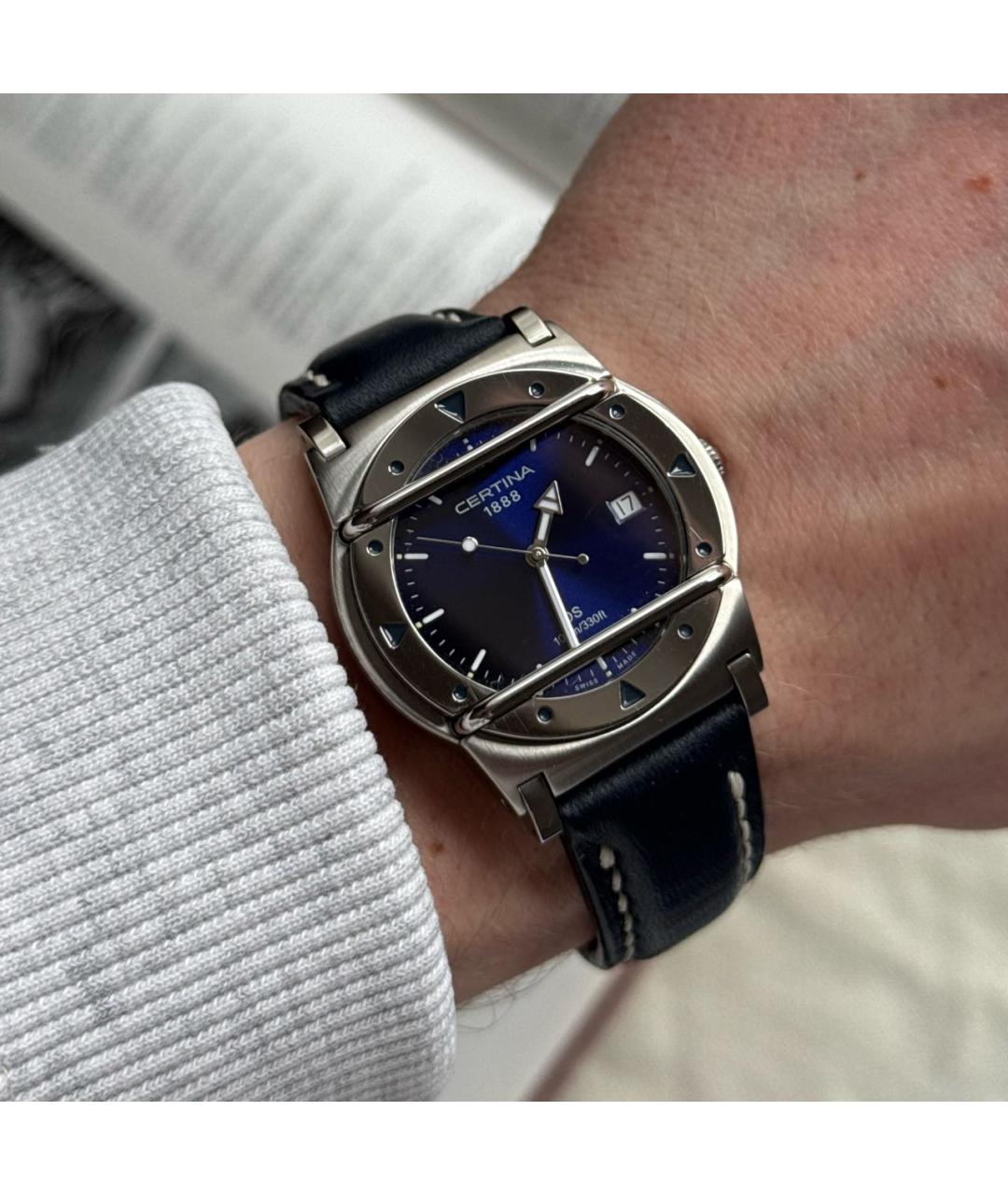 Certina Серебряные стальные часы, фото 7