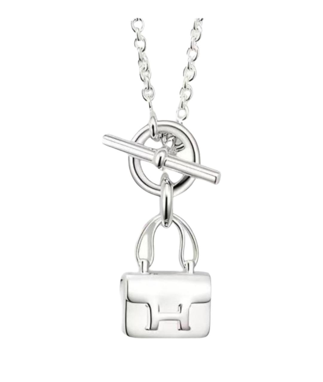 HERMES Серебряное серебряное колье, фото 1