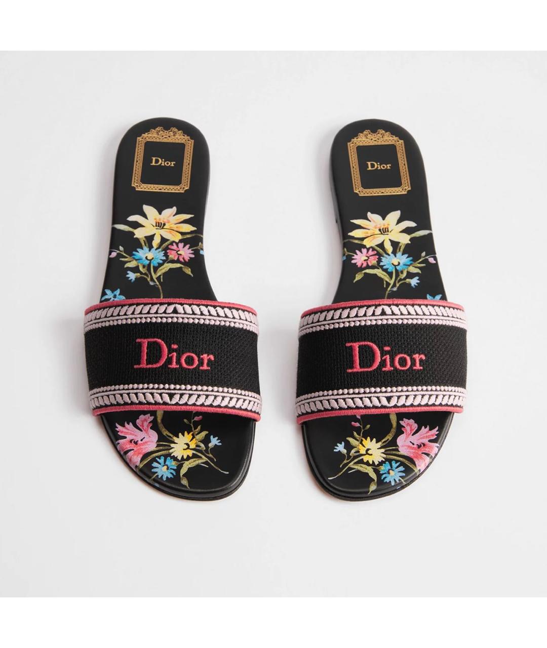 CHRISTIAN DIOR Черные мюли, фото 2