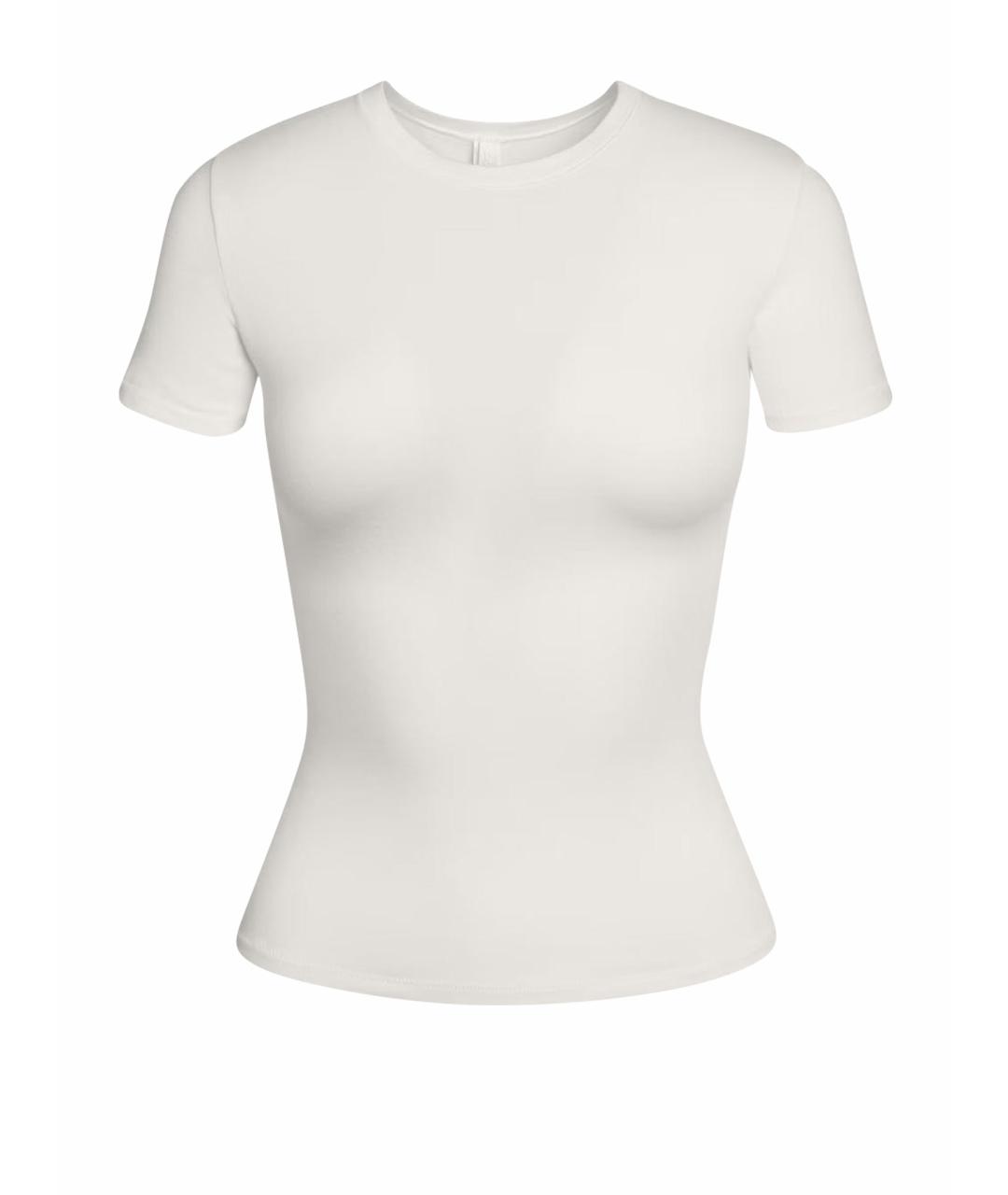 SKIMS Белая хлопковая футболка, фото 1