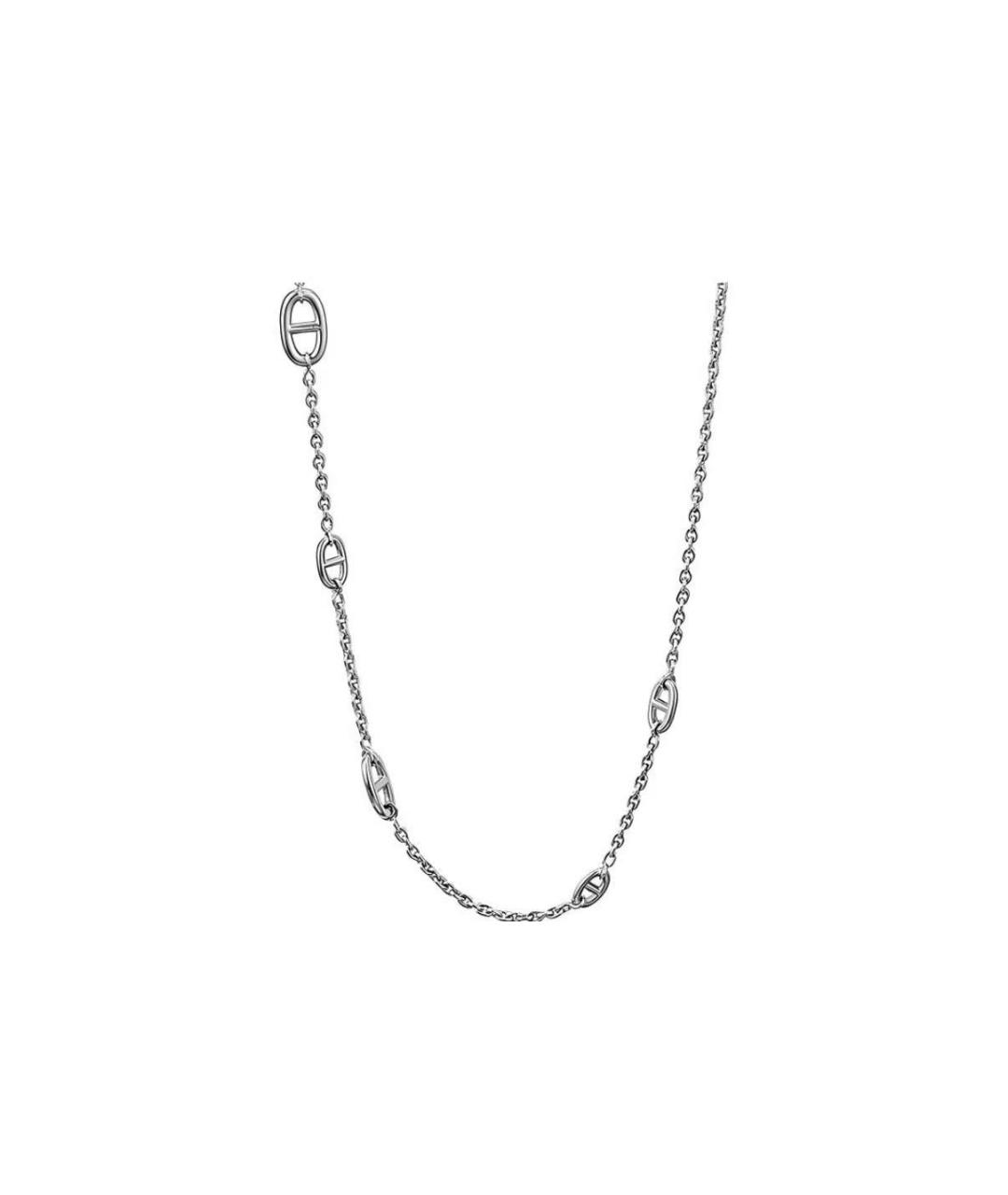 HERMES Серебряное серебряное колье, фото 1