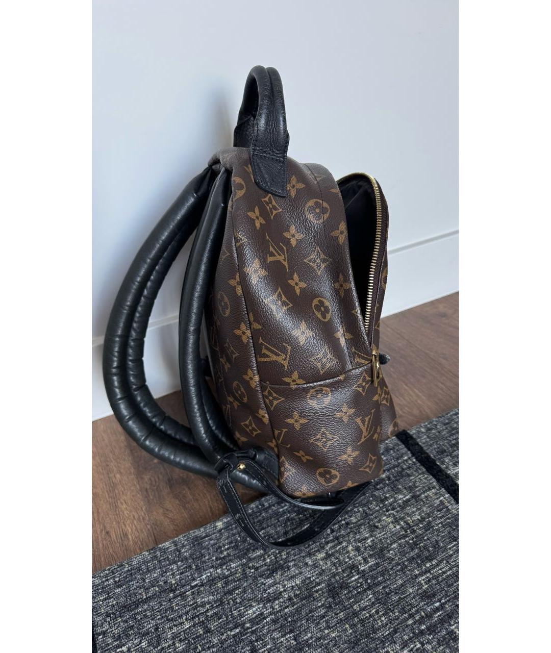 LOUIS VUITTON Коричневый кожаный рюкзак, фото 2