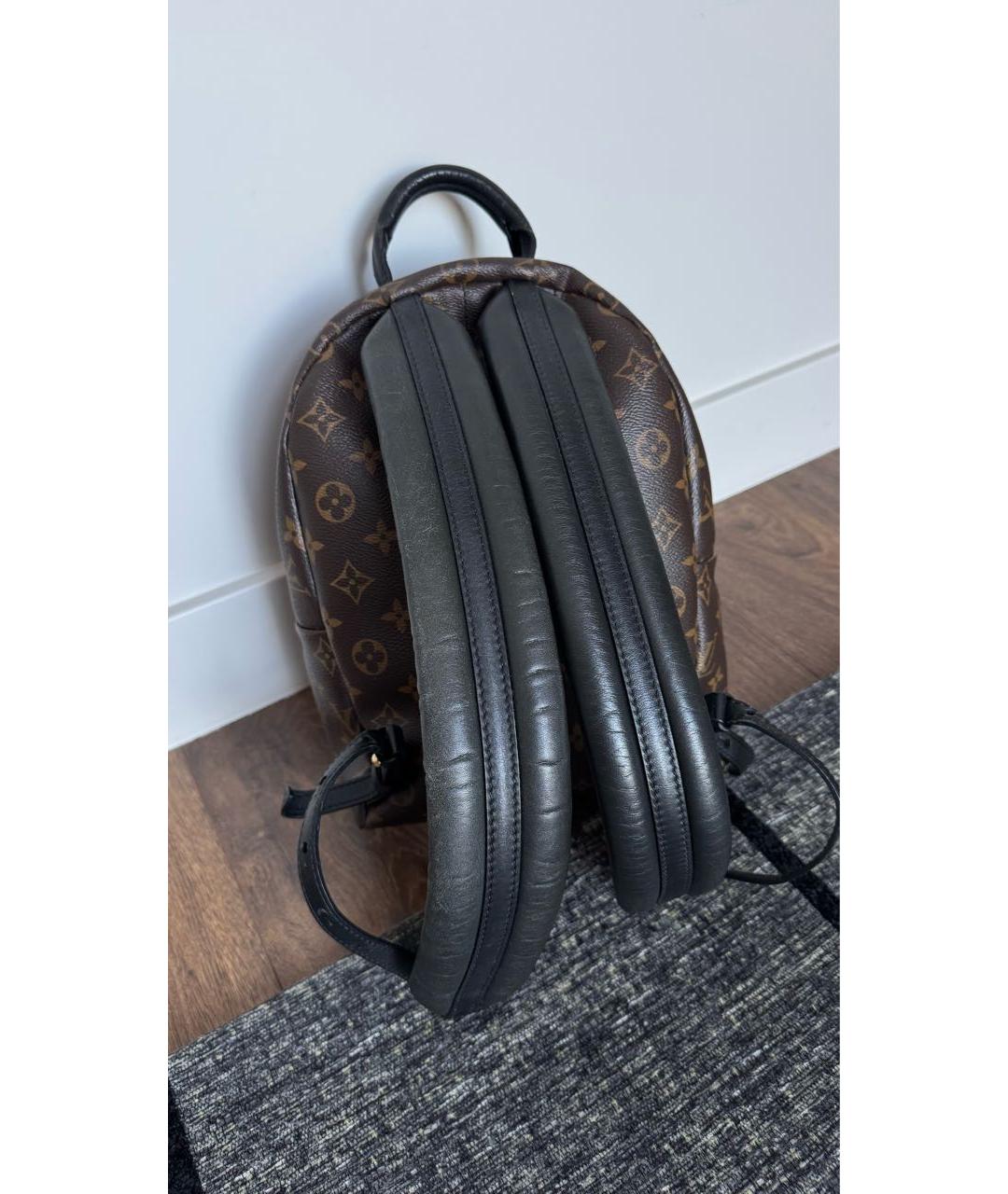 LOUIS VUITTON Коричневый кожаный рюкзак, фото 3