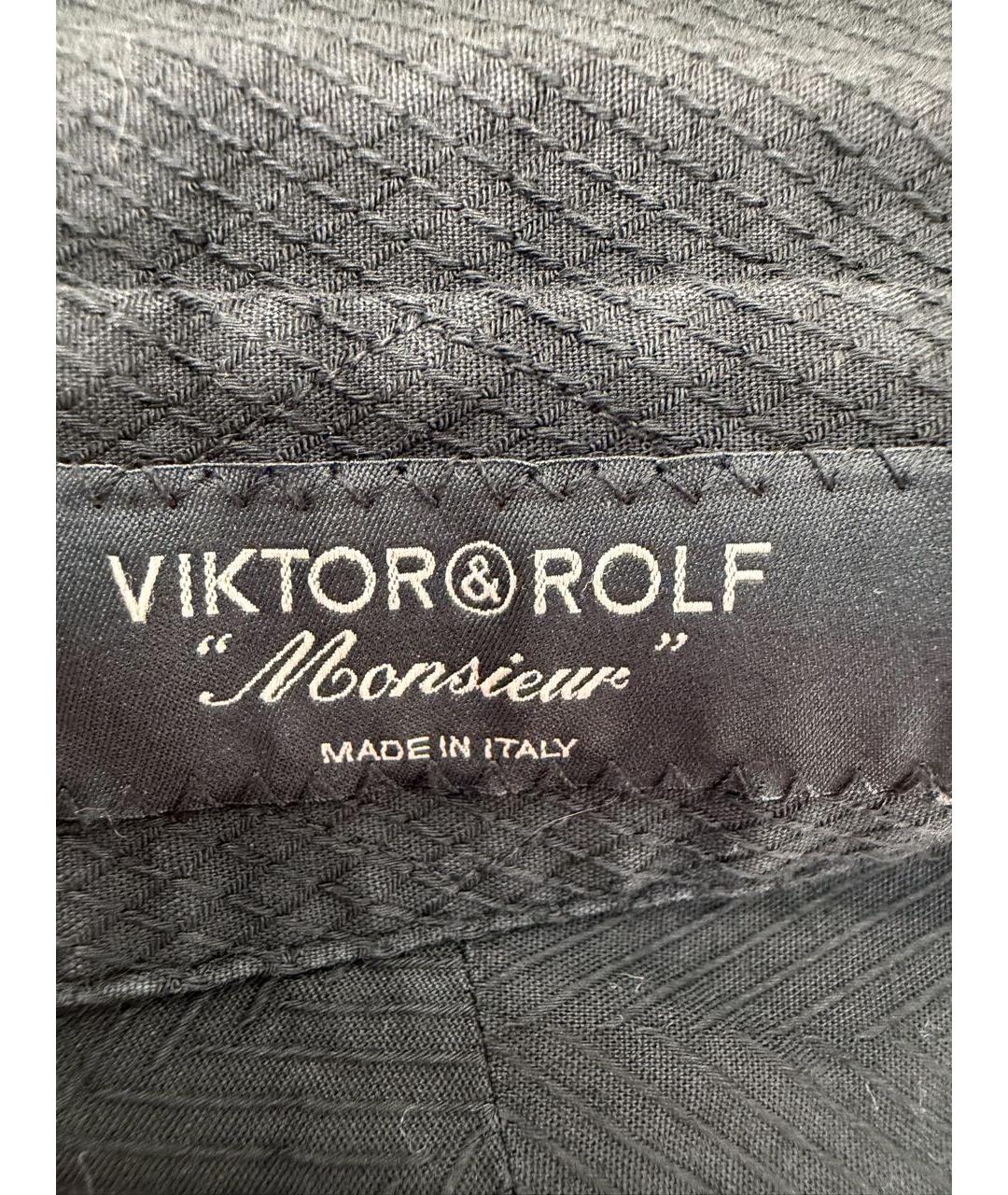 VIKTOR & ROLF Черная хлопковая рубашка, фото 3