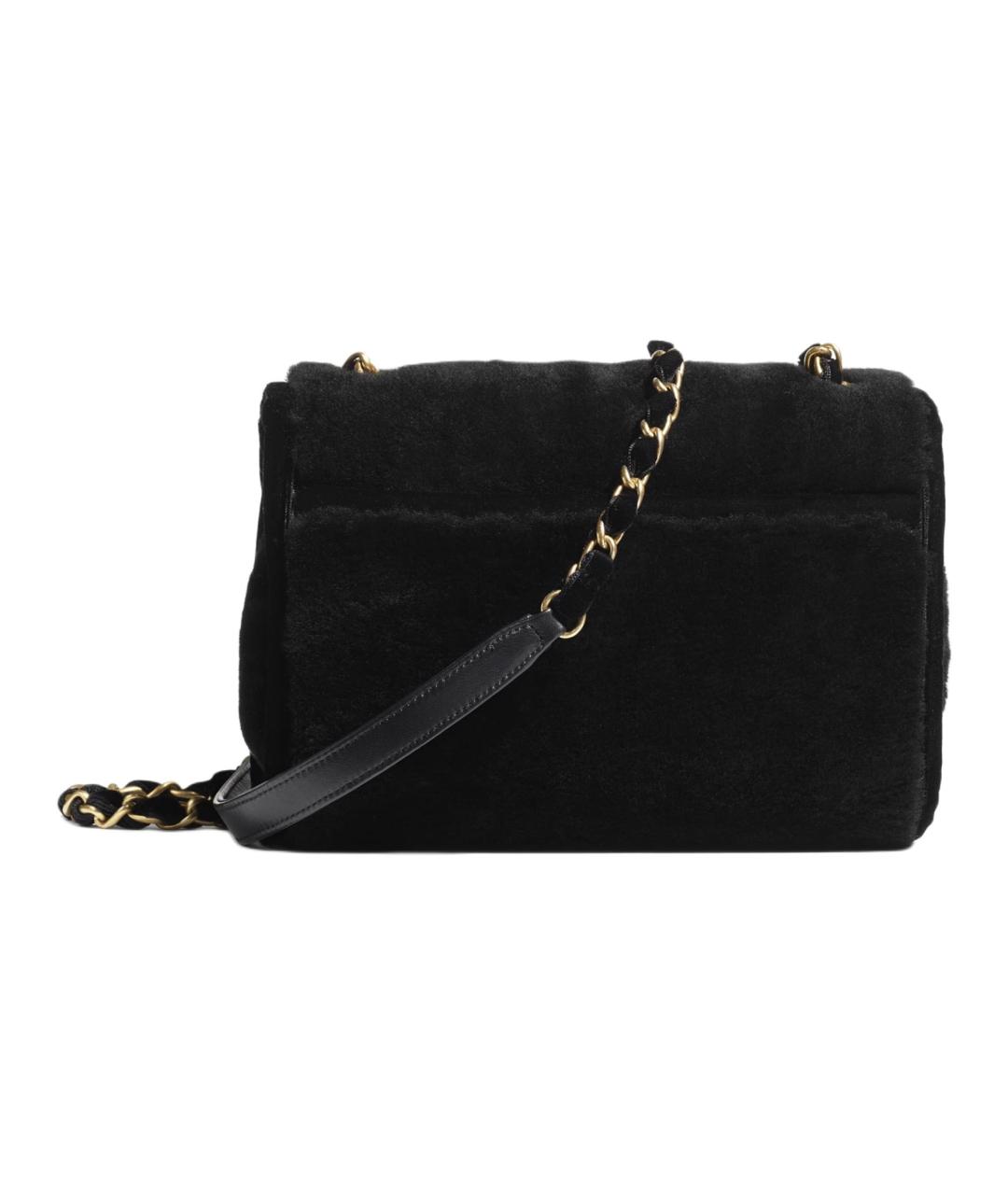 CHANEL Черная кожаная сумка через плечо, фото 2