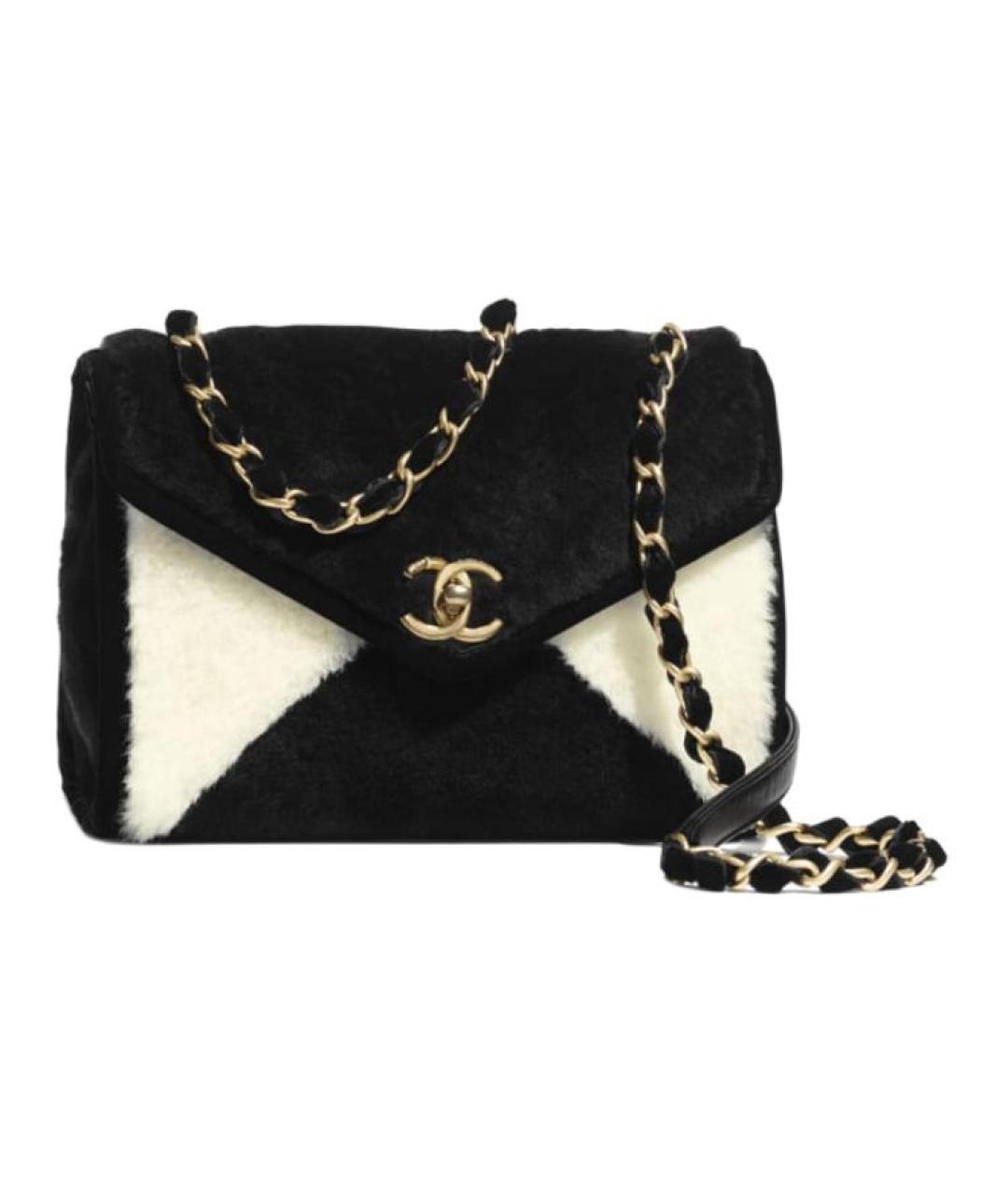 CHANEL Черная кожаная сумка через плечо, фото 1