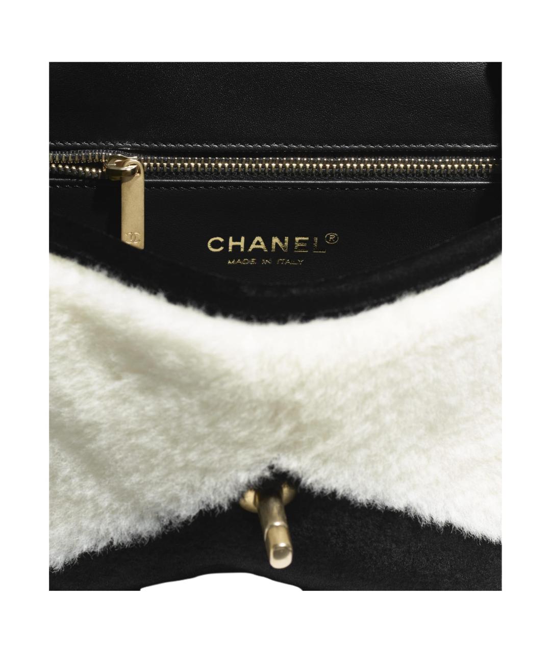 CHANEL Черная кожаная сумка через плечо, фото 4