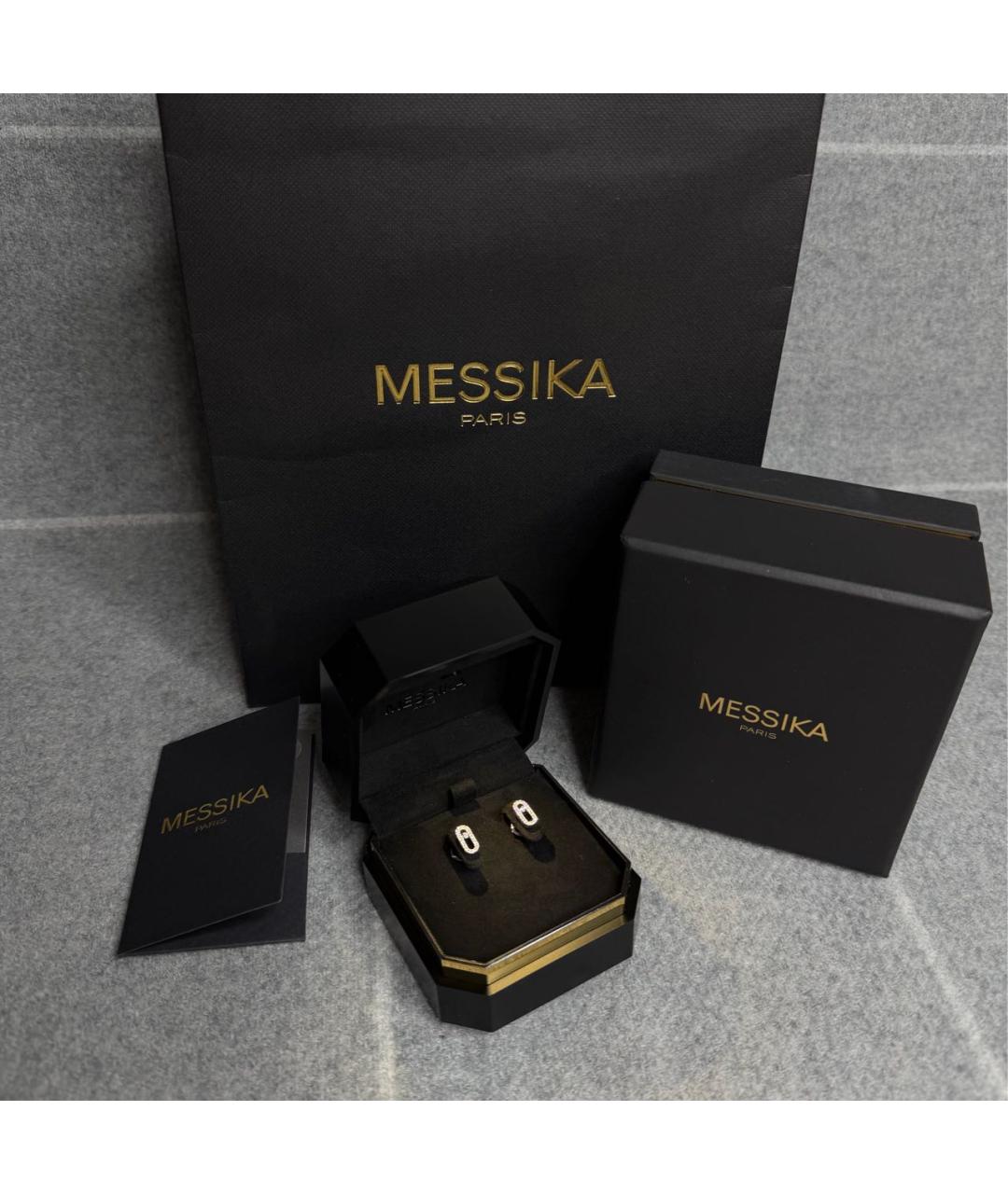 MESSIKA Серебряные серьги из белого золота, фото 2