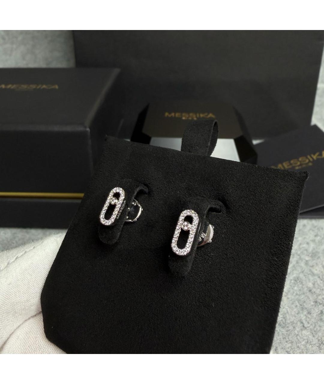 MESSIKA Серебряные серьги из белого золота, фото 4