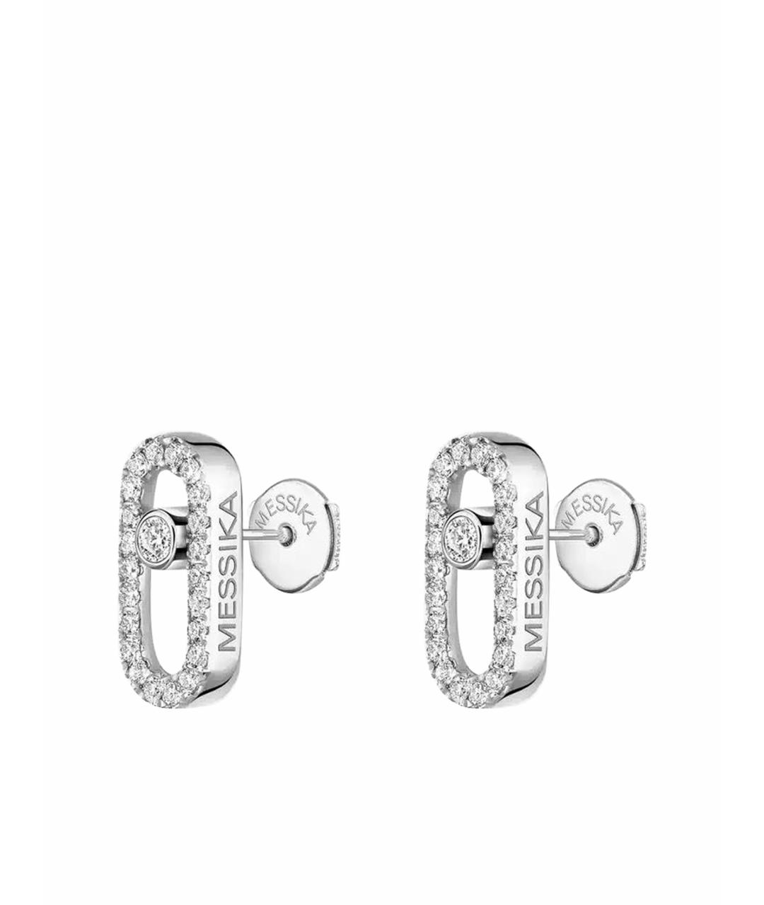 MESSIKA Серебряные серьги из белого золота, фото 1
