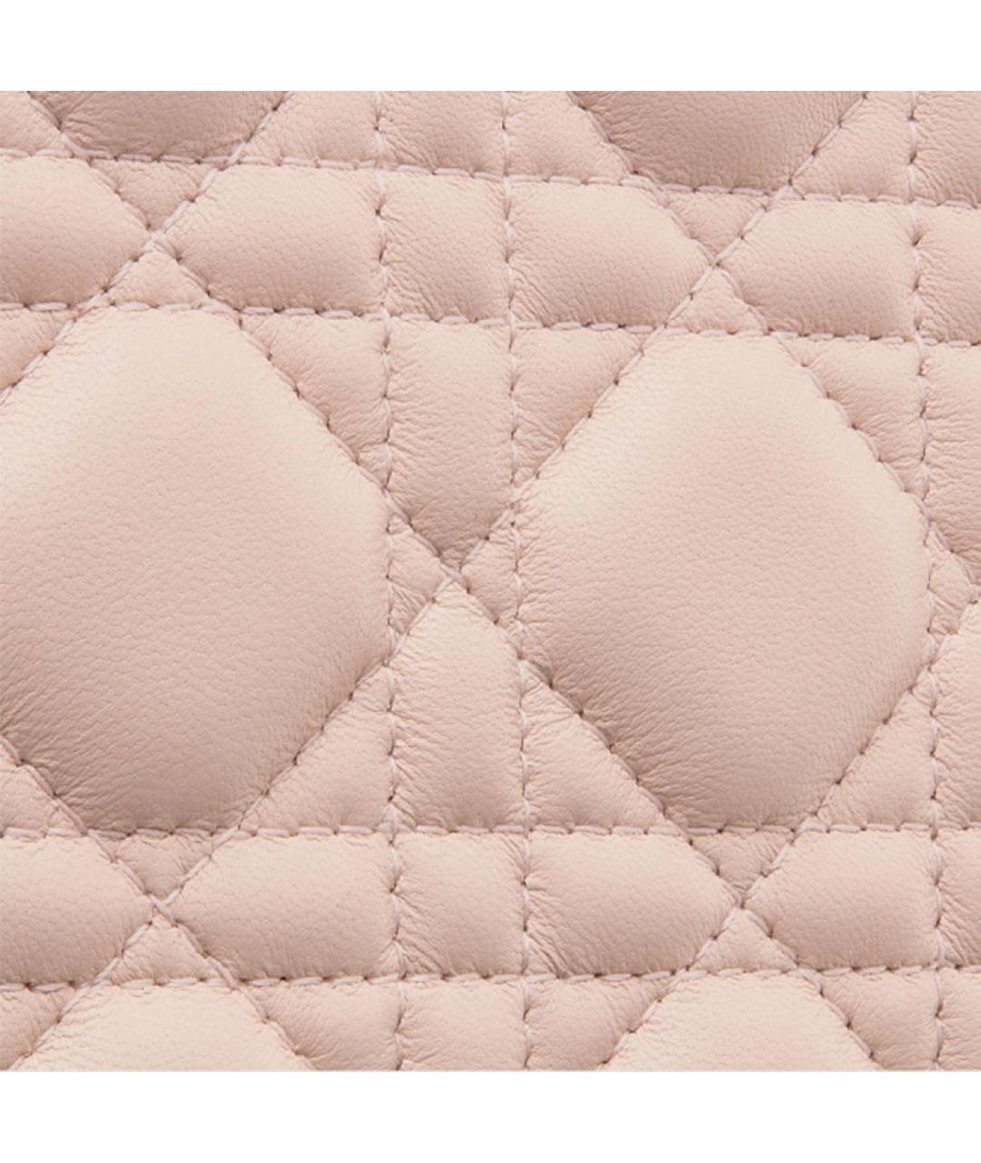 CHRISTIAN DIOR Розовая кожаная сумка через плечо, фото 4