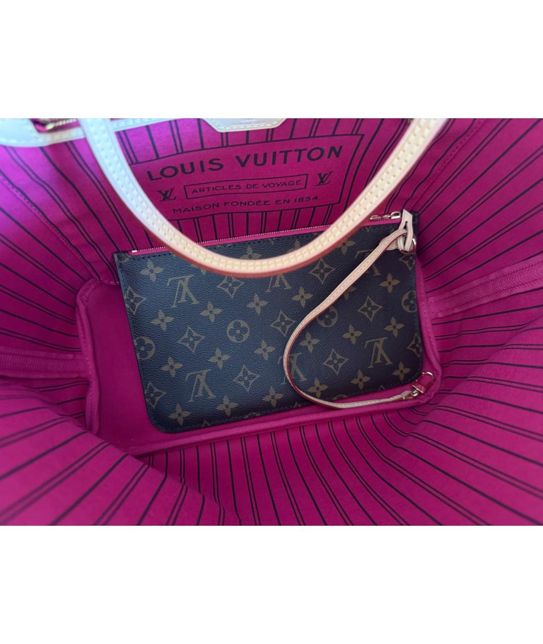 LOUIS VUITTON Коричневая сумка тоут, фото 3