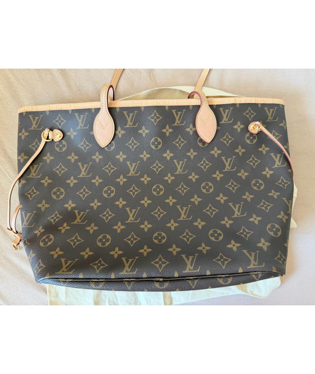 LOUIS VUITTON Коричневая сумка тоут, фото 2