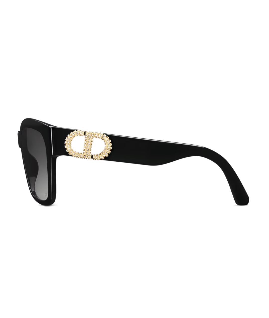 CHRISTIAN DIOR Черные пластиковые солнцезащитные очки, фото 3