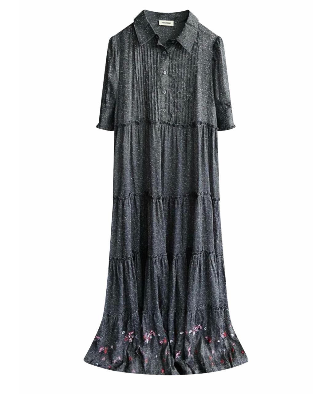 ZADIG & VOLTAIRE Антрацитовое повседневное платье, фото 1