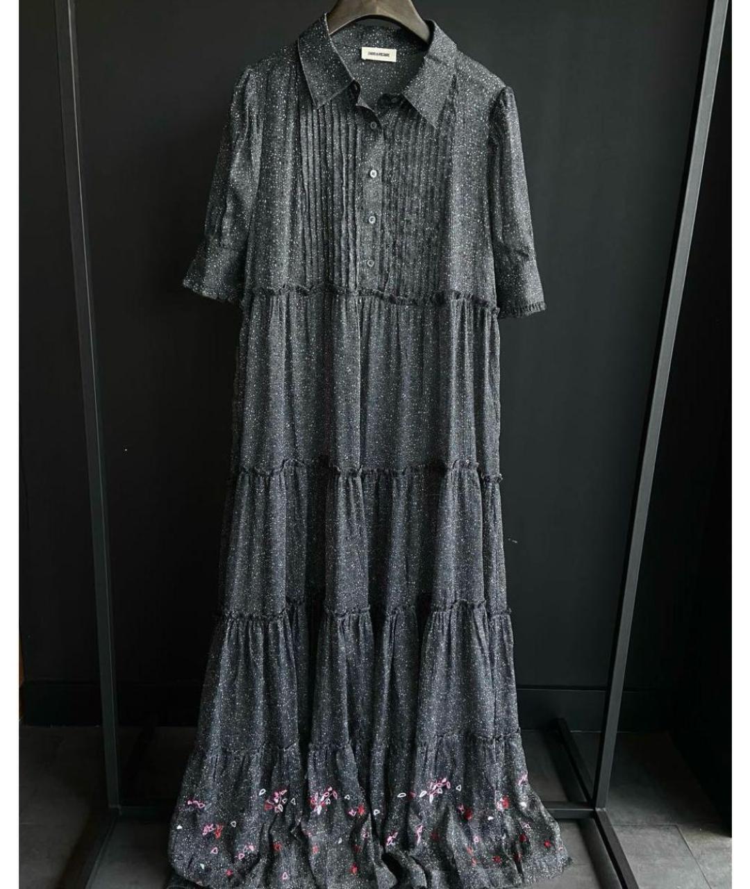 ZADIG & VOLTAIRE Антрацитовое повседневное платье, фото 5