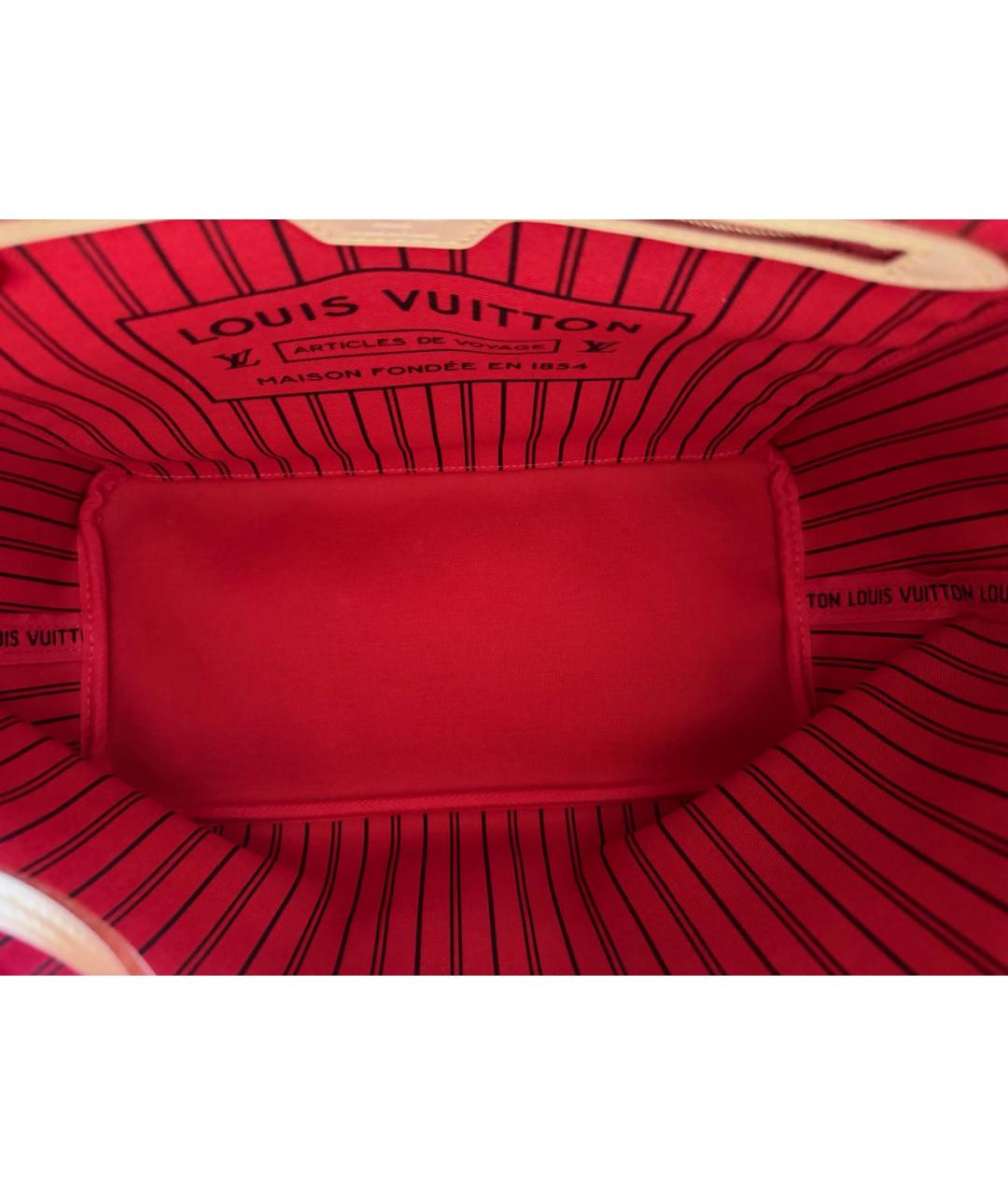 LOUIS VUITTON Коричневая сумка тоут, фото 3