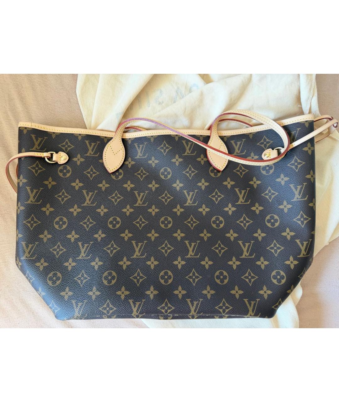 LOUIS VUITTON Коричневая сумка тоут, фото 2