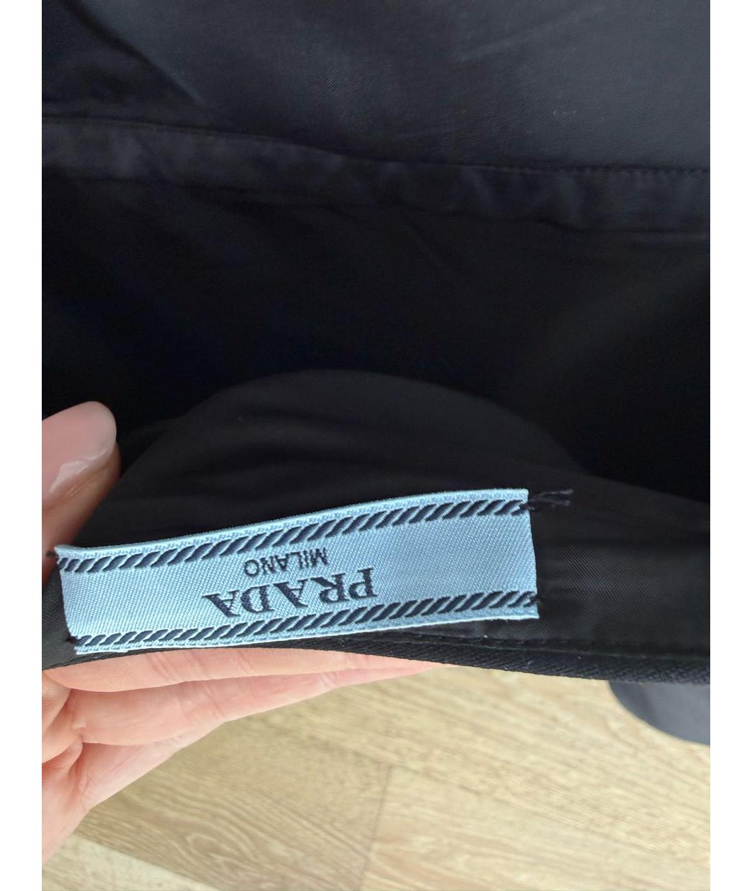 PRADA Черный синтетический сарафан, фото 3