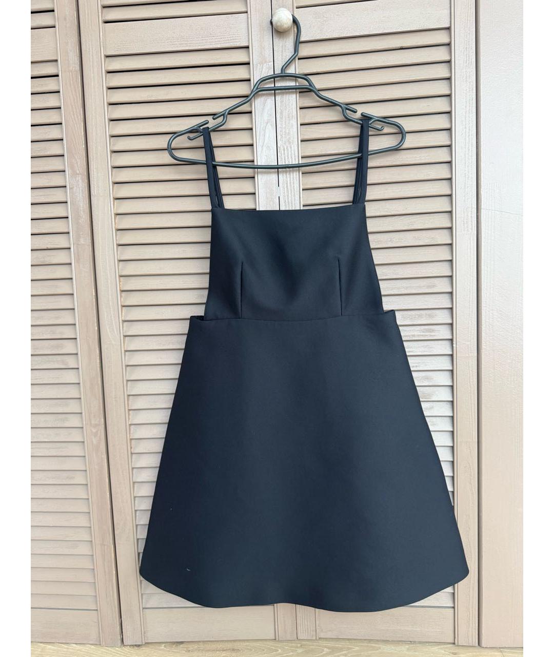 PRADA Черный синтетический сарафан, фото 5