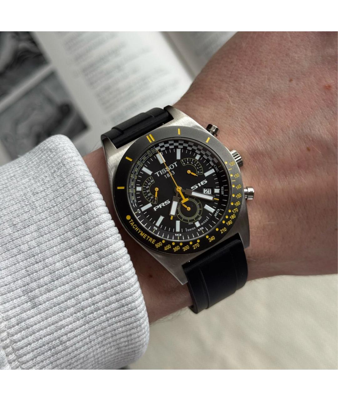 TISSOT Серебряные стальные часы, фото 7