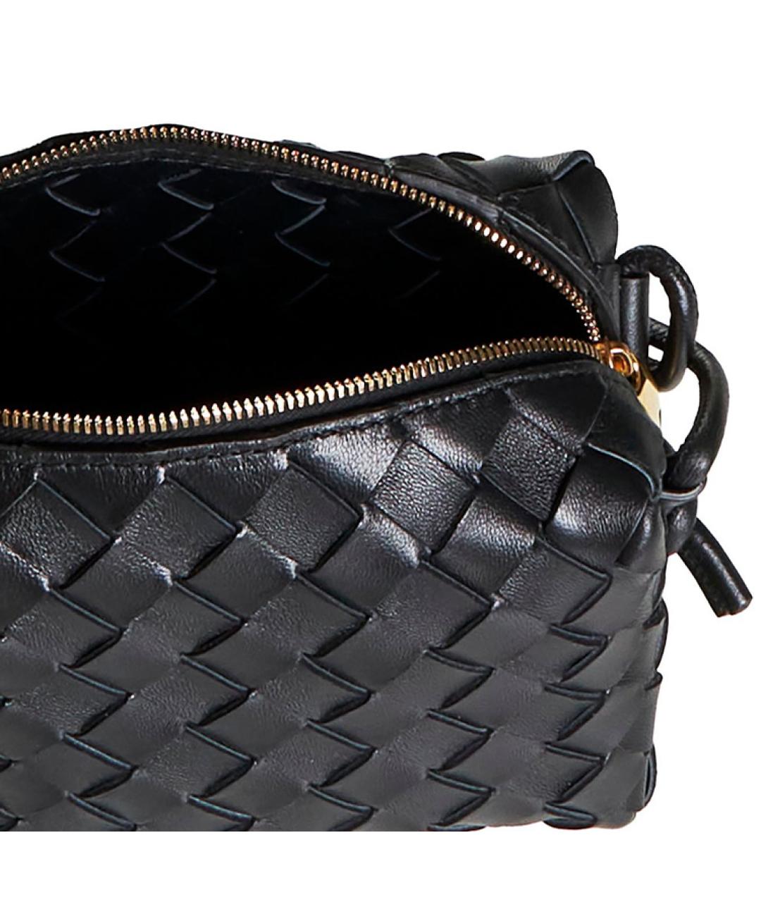 BOTTEGA VENETA Черная сумка через плечо, фото 5