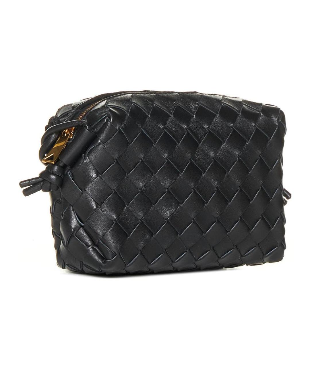 BOTTEGA VENETA Черная сумка через плечо, фото 2