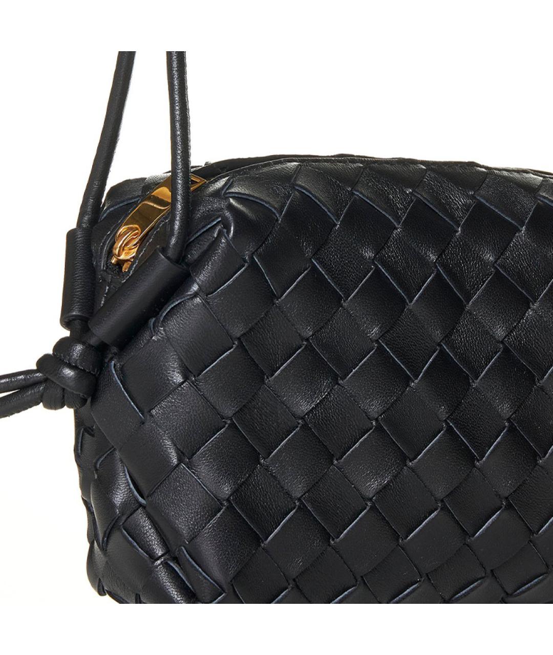BOTTEGA VENETA Черная сумка через плечо, фото 4