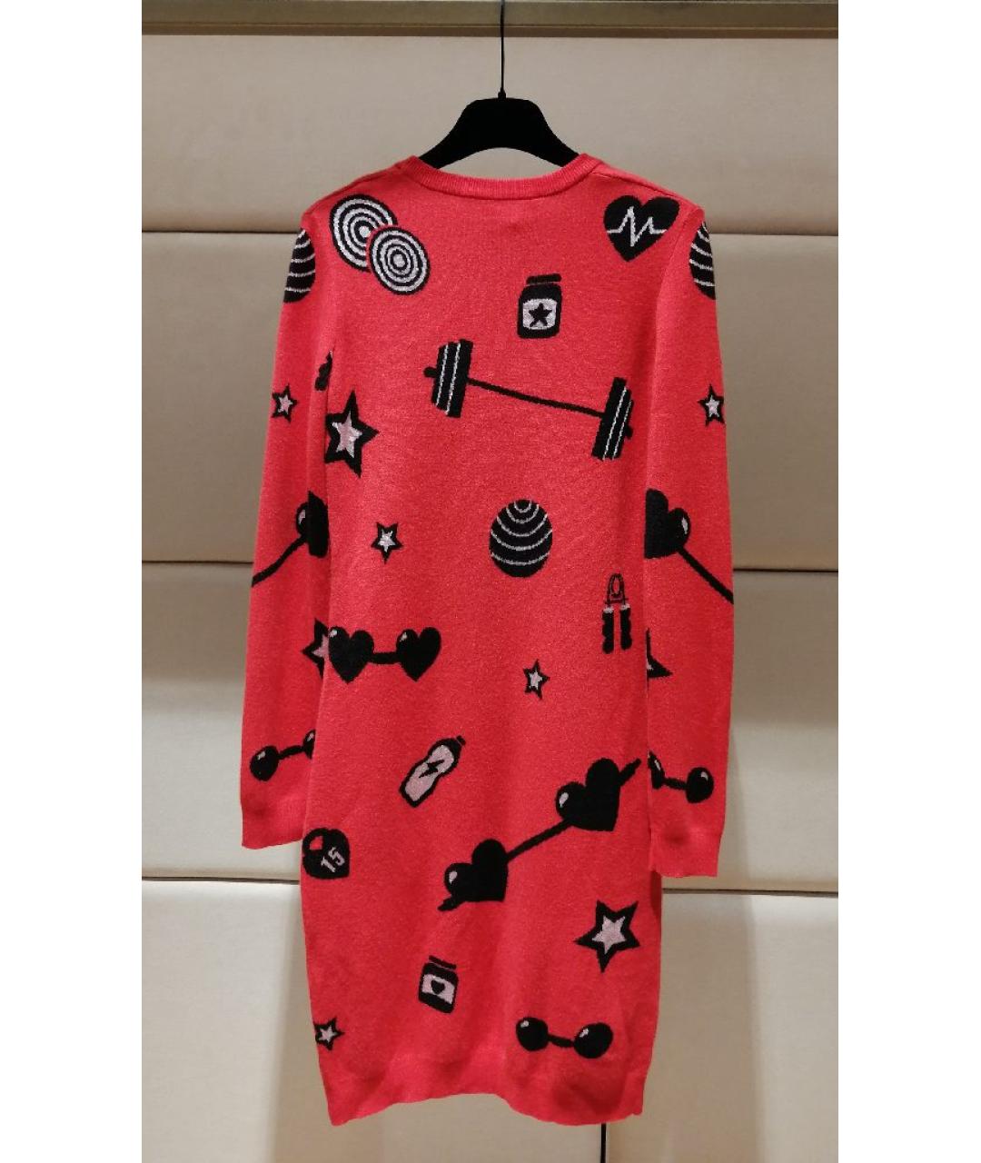 LOVE MOSCHINO Красное повседневное платье, фото 2