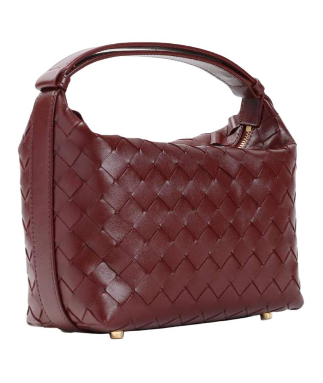 BOTTEGA VENETA Красная кожаная сумка через плечо, фото 3