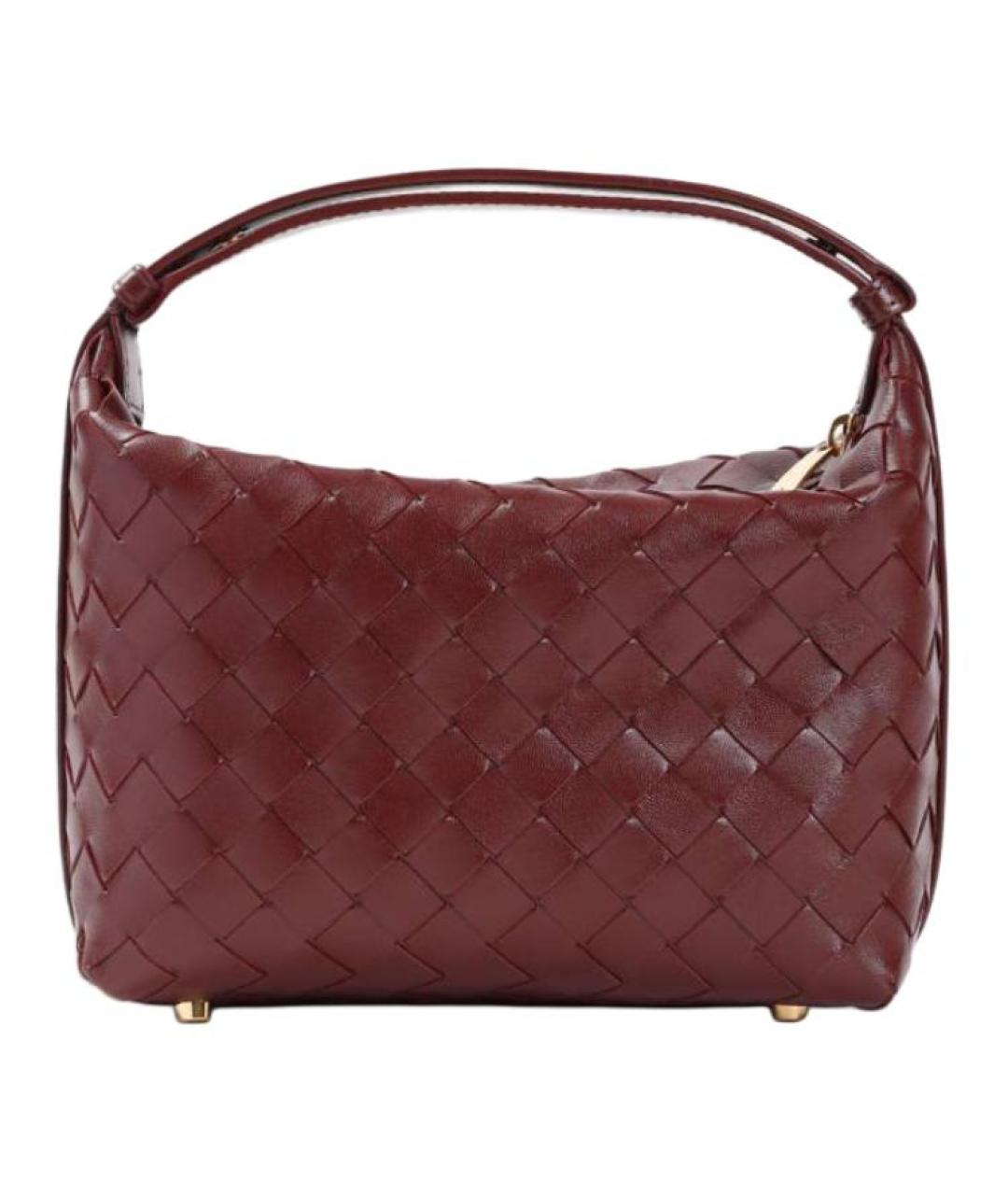 BOTTEGA VENETA Красная кожаная сумка через плечо, фото 4