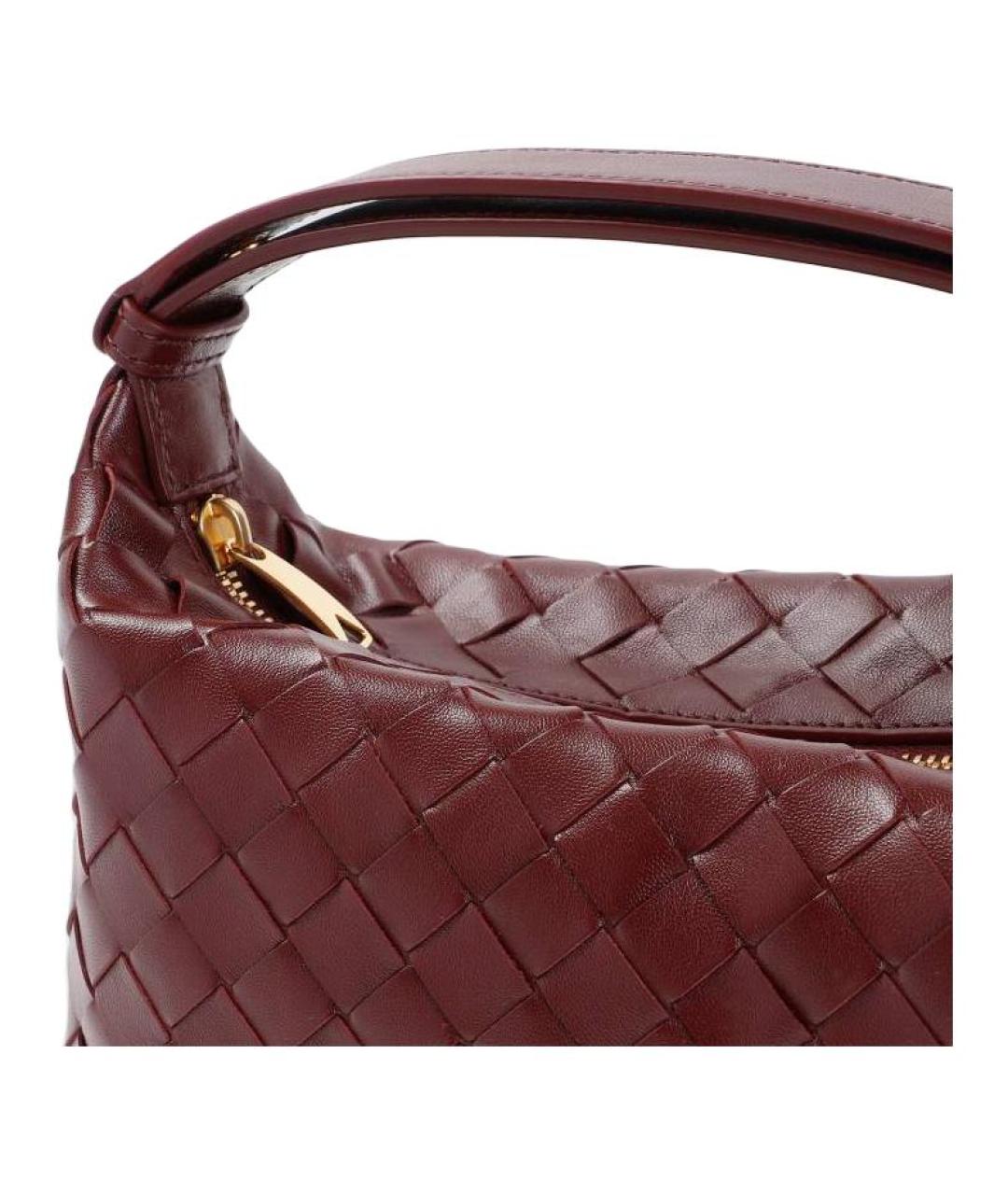 BOTTEGA VENETA Красная кожаная сумка через плечо, фото 5