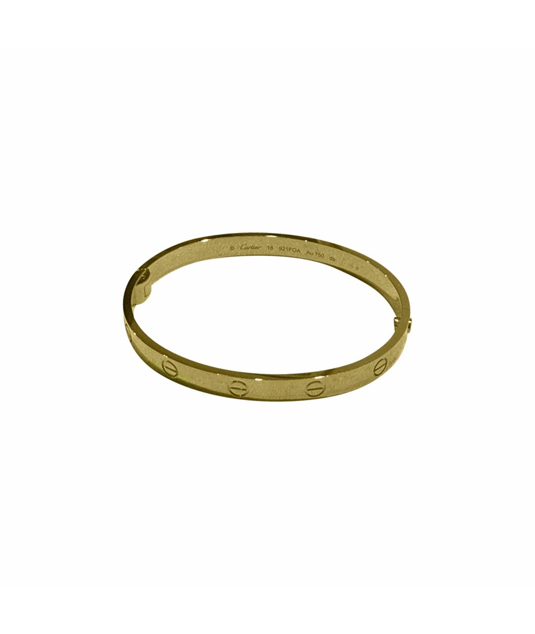 CARTIER Золотой браслет из желтого золота, фото 1