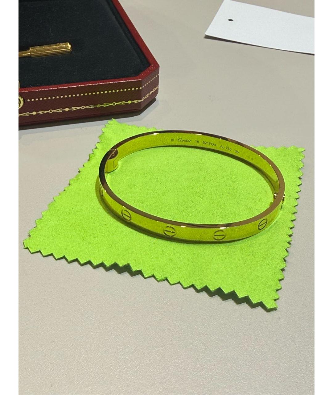 CARTIER Золотой браслет из желтого золота, фото 8