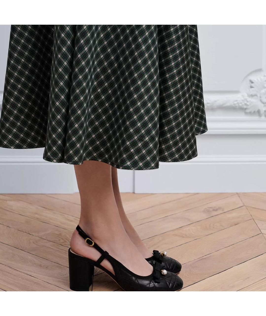 CHRISTIAN DIOR Черные кожаные туфли, фото 2