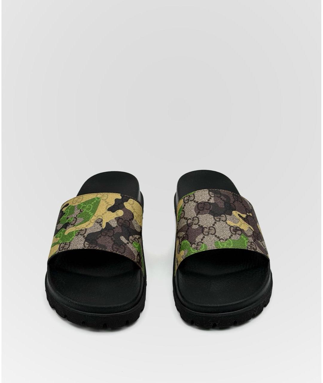 GUCCI Черные сандалии, фото 2