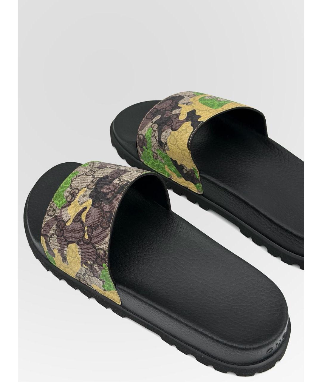 GUCCI Черные сандалии, фото 4