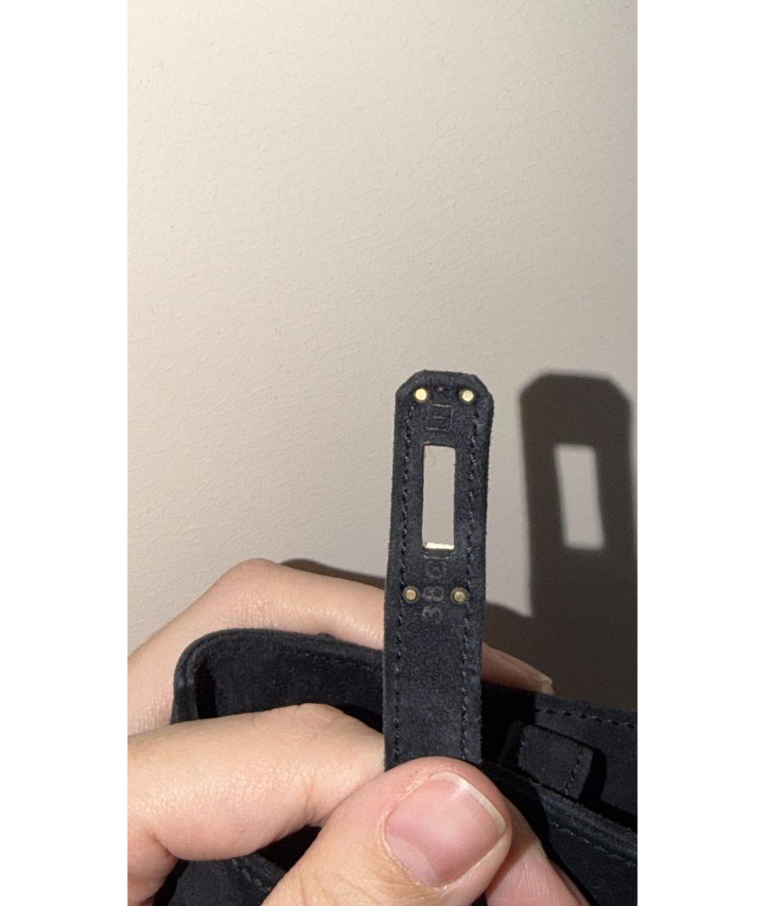 HERMES Черная сумка с короткими ручками, фото 8