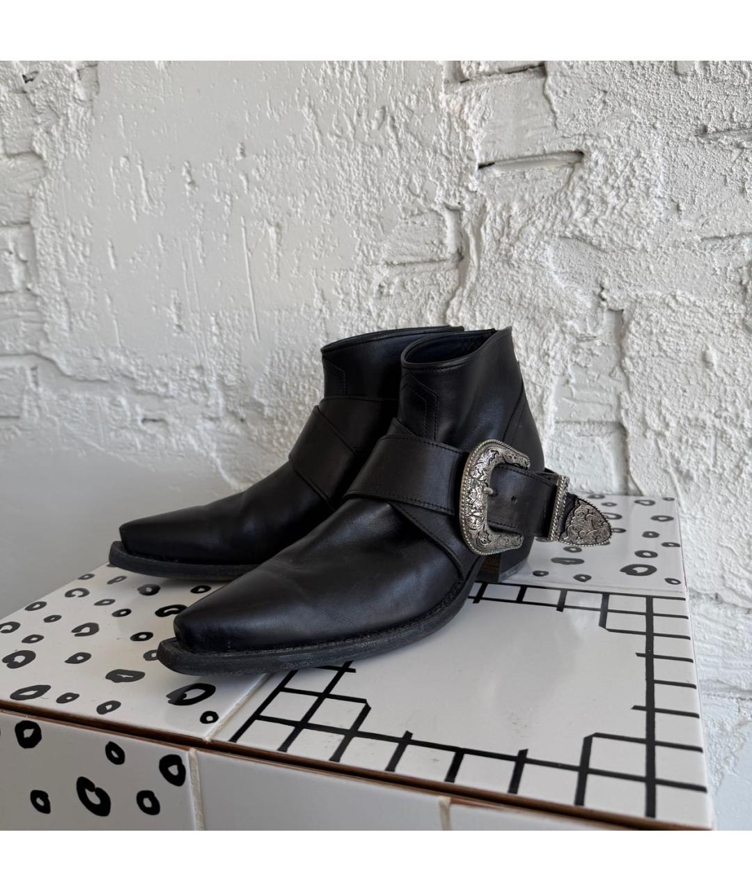 R13 Черные кожаные ботильоны, фото 4