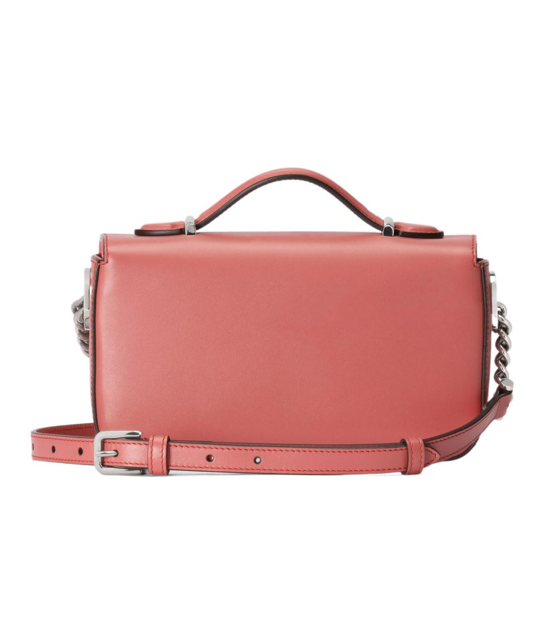 GUCCI Розовая кожаная сумка через плечо, фото 4