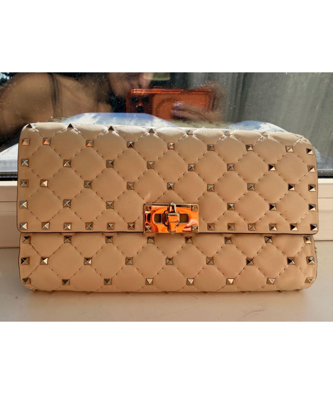 VALENTINO Белая кожаная сумка через плечо, фото 9