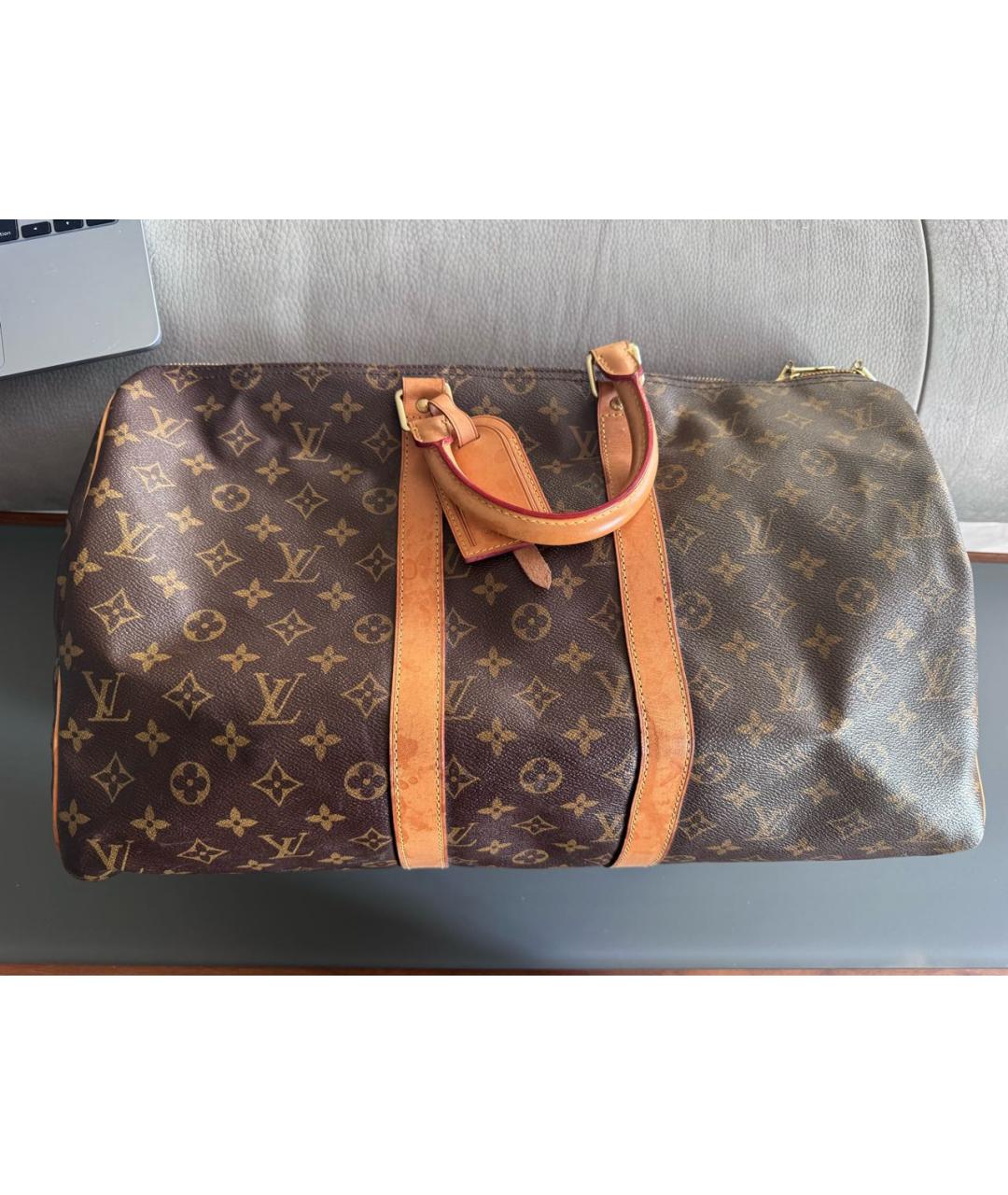 LOUIS VUITTON Коричневая дорожная/спортивная сумка, фото 2