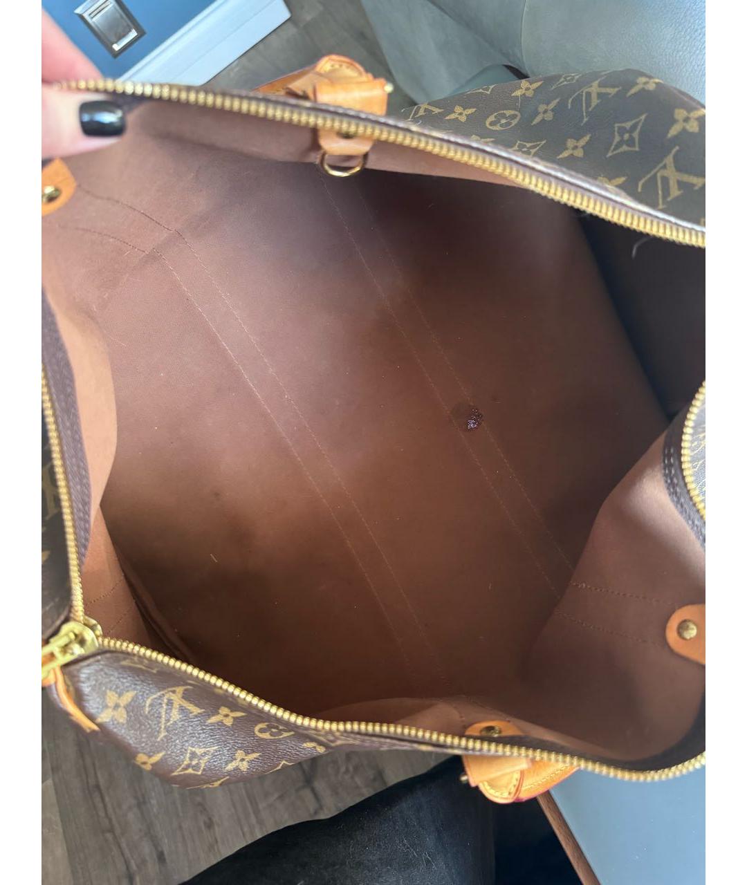 LOUIS VUITTON Коричневая дорожная/спортивная сумка, фото 7